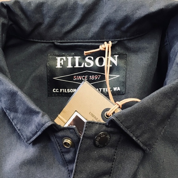 FILSON Lightweight Jac Shirt Midnight Gray New - Picture 3 of 4